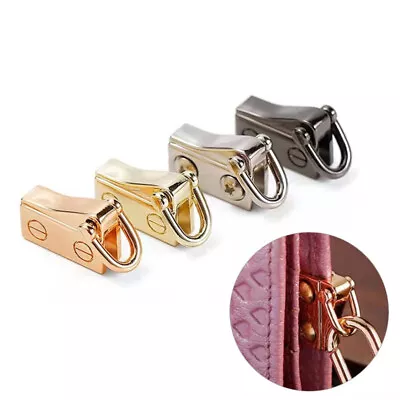 Metal Round D Ring Stud Side Clip Bag Screw Nail Rivet Strap Connector Buckle 2X • £3.23