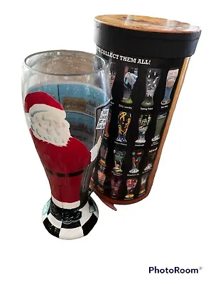 LOLITA  Who Needs Milk & Cookies”Pilsner Beer Glass 22 Oz Hand Painted NIB Santa • £13.46
