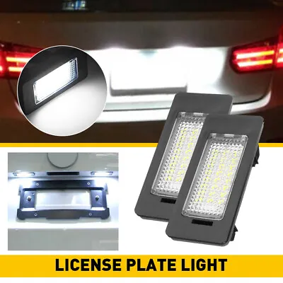 2X Full LED License Plate Light Tag Lamp For BMWE90 E92 E39 E60 E61 M5 E70 AA • $11.39