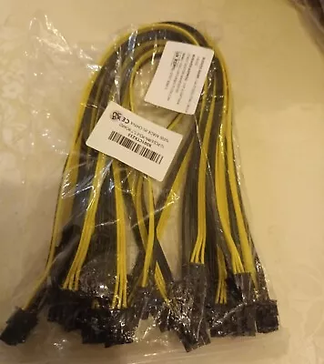 £6.99 • Buy 10 Pcs 6 Pin PCI-E To 8 Pin(6+2) PCI-E (Male To Male) GPU  Cable 50cm For Image 