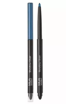 £3.97 • Buy MUA SHADOW LINER EYELINER PENCIL BLUE SMUDGE 2 IN 1 EYE LINER Ocean Blue £3.97