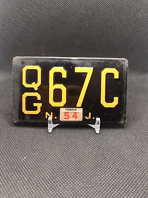 1954 New Jersey Wheaties Miniature Cereal Bicycle License Plate QC67C • $8