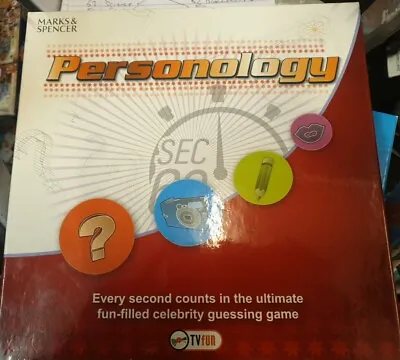 564. PERSONOLOGY DVD BOARD GAME - Marks And Spencer - COMPLETE - VGC • £5.50