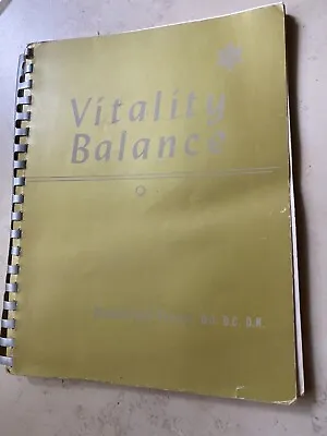 Ultra RARE OCCULT VITALITY BALANCE (HEALING) BOOK 5 - RANDOLPH STONE - 1957 • $71.91