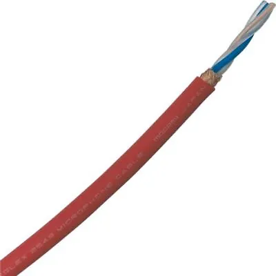 Mogami W2549 Neglex Mic Cable RED - Bulk 2549 PRICED PER FOOT • $1.29