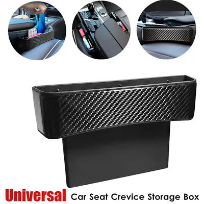 Car Interior Crevice Storage Box Organizer Pocket Carbon Fiber ABS Trim Decor • $55.44