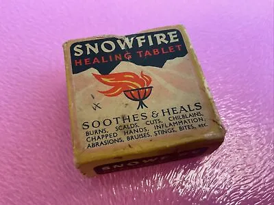 WW2 Snowfire Healing Tablet War Time Pack Vintage Chemist Memorabilia • £19.99