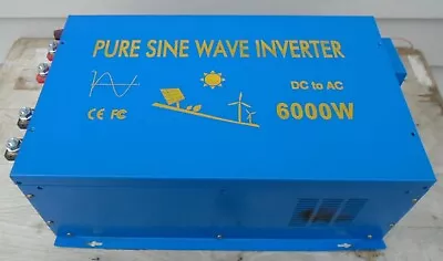 12V Pure Sine Wave Inverter 6000W Off Grid Remote Generator Solar Wind System • $199.95