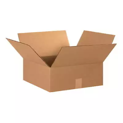 15 X 15 X 6  Flat Corrugated Boxes For Shipping Packing Moving Supplies 25/pk • $61.71