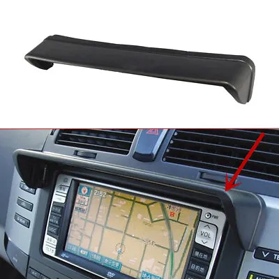 Black Car GPS Navigation Visor Anti-Glare Hood Radio Sun Shade Cover Accessories • $18.14