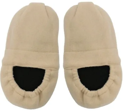 Unisex Microwave Heated Slippers In Beige Shoe Size 4-6 Feet Warmers Men & Women • £12.99