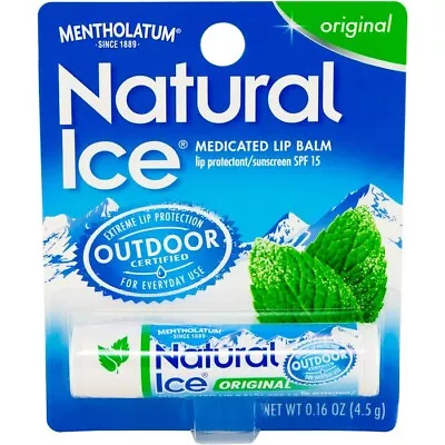 Mentholatum Lip Balm NATURAL ICE Original  SPF 15 ( 3 Tubes ) • $9.81