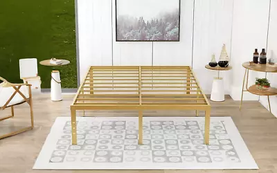 Queen Size Reliable Bed With Steel Slat Support: Easy Assembly Best Price • $119.22