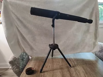 Vintage WW 2 German Hensoldt Wetzlar Dialyt 40 X 60 Spotting Scope Tripod Sniper • $89.99