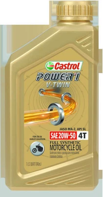 $23.95 • Buy Castrol Power RS V-Twin 20W-50 Full Synthetic 4-Stroke Motorcycle Oil () Quart