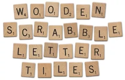 Original Wood Scrabble Game Tiles With Engraved Letters - Pick The Ones You Need • $0.99