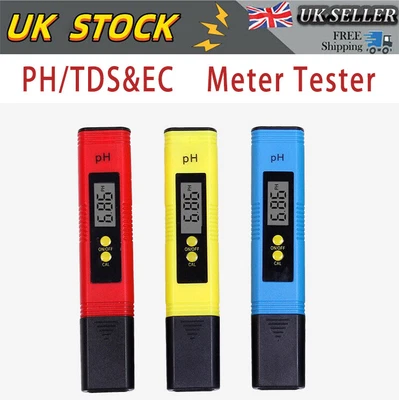 £5.68 • Buy PH Meter LCD Digital Electric Tester Pen Water Hydroponics Test Kit Aquarium 