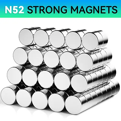 Neodymium Magnets N52 Super Strong Disc Rare Earth Craft Hobby Disk 1-50mm Dia. • $2.41