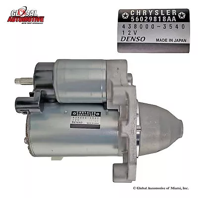 Mopar 56029818AA Starter Motor For 2017-2020 Chrysler Pacifica V6 3.6L • $89.50