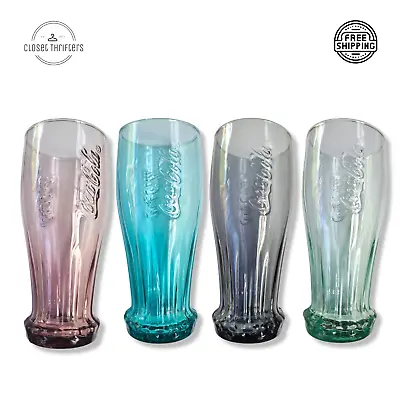 Coke Bottle Shape Promotional Coca Cola Glass 2013 McDonalds Ltd Edition • $12.84