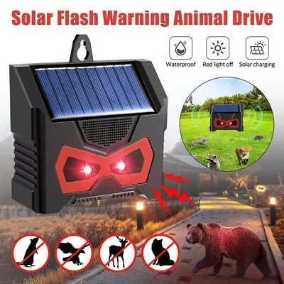 Ultrasonic Sound Pest Repellent Control Solar Wild Animal Repeller Rat Deterrent • $13.99