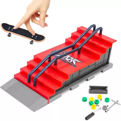 Skate Park Ramp Kit Tech Deck Mini Fingerboard Finger Board Park Gifts For Kids • $16.89