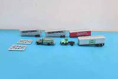 N Scale Classic Metal Works (6pcs) Assorted Trucks And Trailers Lot#2776 • $24.95