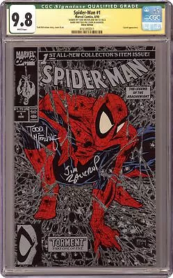 Spider-Man #1 McFarlane Silver Variant CGC 9.8 QUALIFIED SS McFarlane 1990 • $430