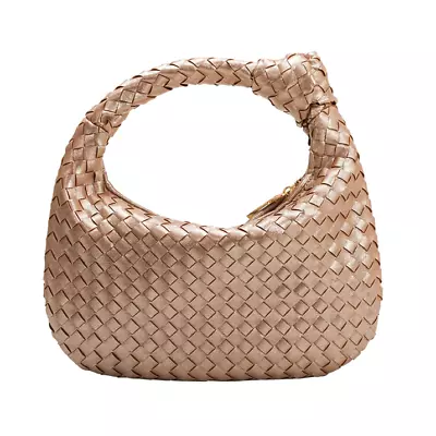 Melie Bianco Brigitte Satchel Mini Edition (Drew) Vegan Woven Knot Bag ANTHRO! • $69