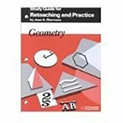 McDougal Littell Jurgensen Geometry: Study Guide For Reteaching & Practice... • $48.07