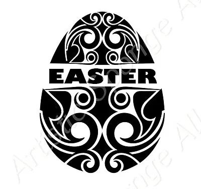 Happy Easter Egg Reusable Stencil A3 A4 A5 Bunny Spring Palm Decoration Art E14 • £2.99