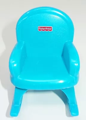 Fisher Price My First Dollhouse Blue Rocking Chair • $3.83
