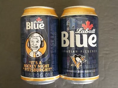 Mike Lange PITTSBURGH PENGUINS 2022 Labatt Blue Beer Can Empty BO Hockey Night! • $3.99