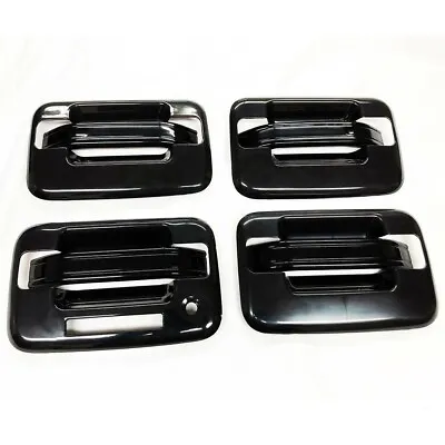 $23.49 • Buy For 2004-2014 Ford F-150 F150 Gloss Black 4 Door Handle Cover Covers W/ KeyPad