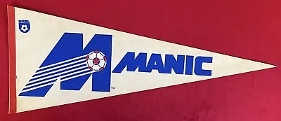 Vintage NASL Montreal Manic 29 Inch Pennant Soccer Football • $29.99