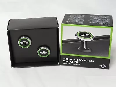 New Genuine Door Pin Set Lock Button Vivid Green Mini R56 F55 F56 Cooper 2358508 • $71.50