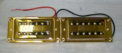 Gretsch® Gold Bridge & Neck Humbucker Set~Rings & Mount Scews Included~Brand New • $58.65