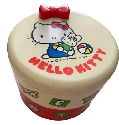 Vtg Sanrio Hello Kitty Layered Box Jubako Stacking Bento Lunch Jewelry Plastic • $49.95