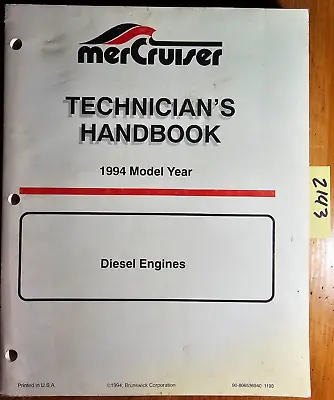 MerCruiser Mercury 1994 D3.0L/150 D3.6L/180 D4.2L/220 D7.3/270 Diesel Manual • $30