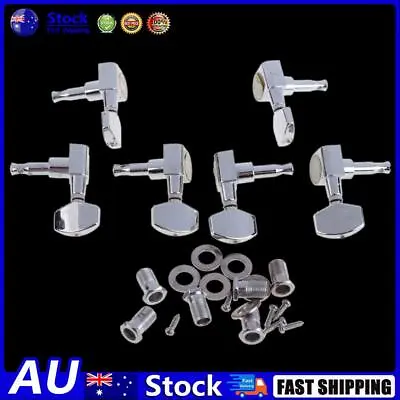 $12.90 • Buy AU 6 Chrome Guitar String Tuning Pegs Tuners Machine Heads Acoustic Electric 