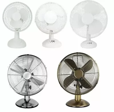 £12.99 • Buy Cooling Fan Pedestal Oscillating Stand Desk Electric Standing Home Office New