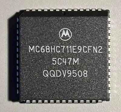 MC68HC711E9CFN2 Motorola Microcontroller 8-Bit 2MHz 12KB EPROM=12K EEPROM=512 • $6