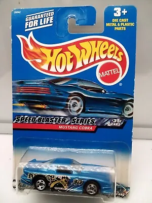 Hot Wheels - Mainline / Ford Mustang Cobra - Blue - Model Car X1 • $24.72