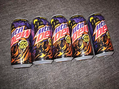 Mountain Dew VooDew 2019 16oz (lot Of 5 Full/unopened Cans) • $50