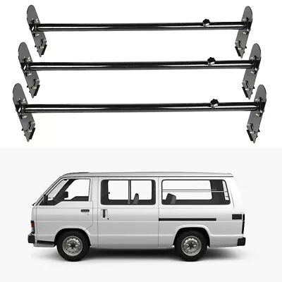 Van Ladder Rack Luggage Carrier 35.5-63  3 Bar Roof Rack Fits Ford GMC Chevrolet • $105.74