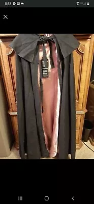 Black And Pink Von Lancelot Large Hooded Cloak Cosplay Cloak • $100