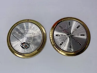 Cape Cod Wind Direction Weather Instrument Velocity Pair Brass Unknown Working • $50.99