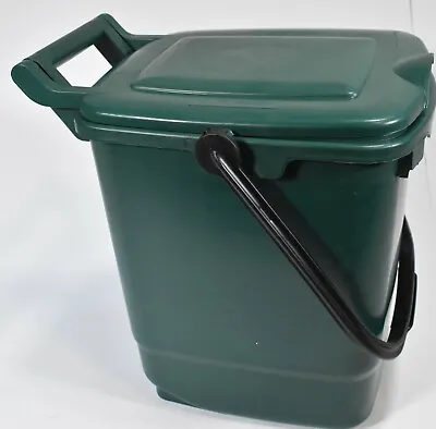 $4.95 • Buy 8L Kitchen Compost/Storage Caddy Food Waste Recycling Bin, Handle, Green