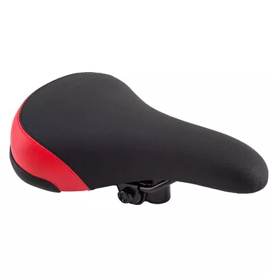 Bicycle BMX Saddle Seat Black Ops Mullet Black Red With CLAMP • $28.95
