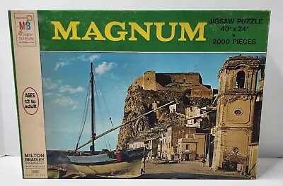 Vintage 1972 Milton Bradley Magnum 2000 Piece Jigsaw Puzzle - Made In USA - New • $63.77